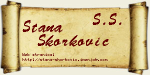 Stana Skorković vizit kartica